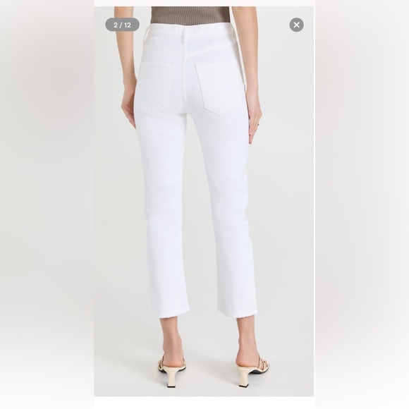 Agolde | white Riley cropped jeans - Picture 2 of 8
